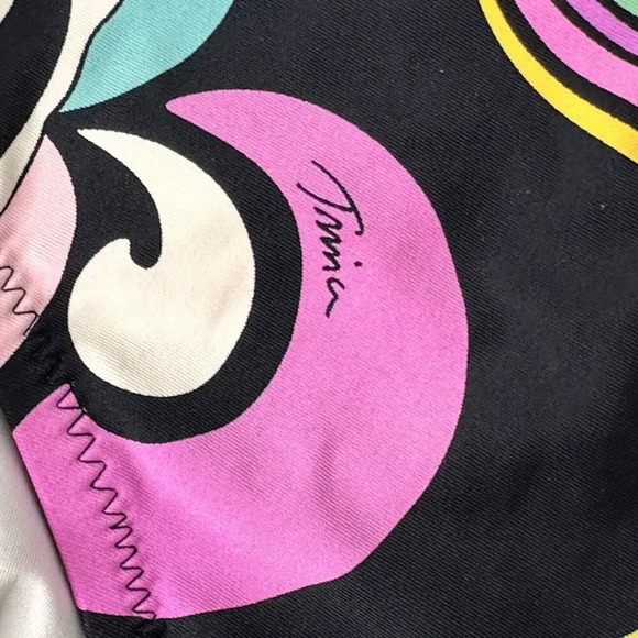 Trina Turk BIG SUR Bandeau One-Piece Swimsuit Size 4 Psychedelic Print Beach - Picture 5 of 15